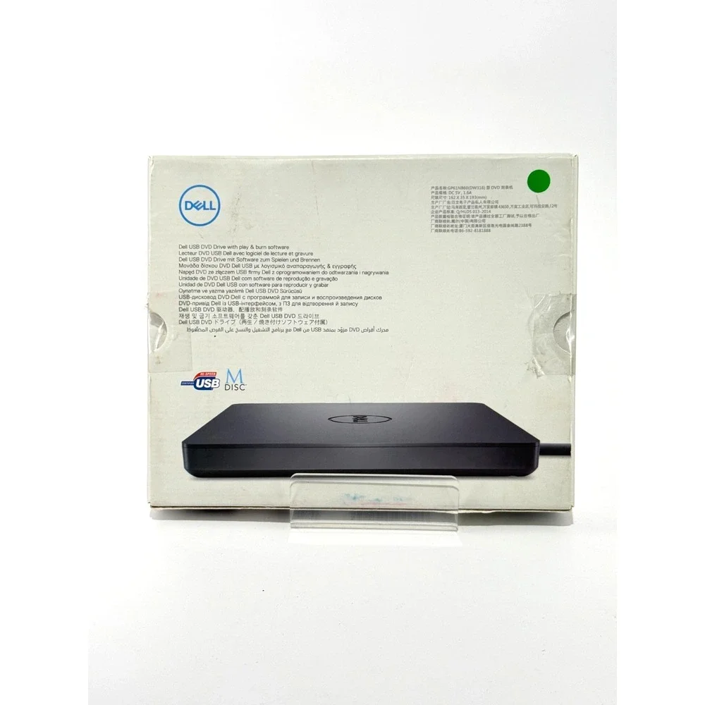 Dell USB Slim DVD Drive with Play & Burn Software DW316
